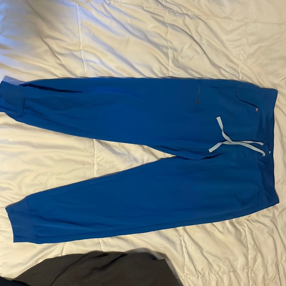 Royal blue figs jogger scrub pants